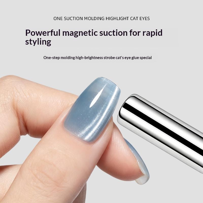 Round Cat Eye Gel Magnetic Pen for Nail Art High Adsorption 3D Nail Design Magnet for Home DIY Gel Manicure Use