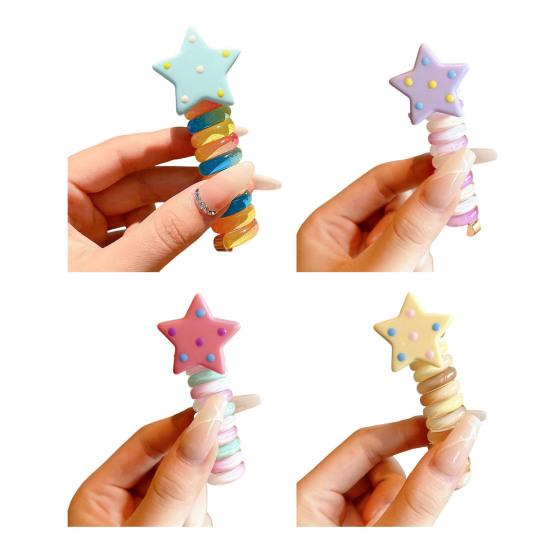4Pcs Women Hair Ropes Butterflies Faux Braided Hair Elastic Straps Decor Hair Ties Hair Accessories