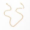 18K Gold-Plated Titanium Steel Cross Necklace with Stainless Steel Chain
