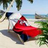 Baseball Winged "G" Logo Design Patterned beach towel quick dry perfect for travel outdoor sports jogging the beach and swimming