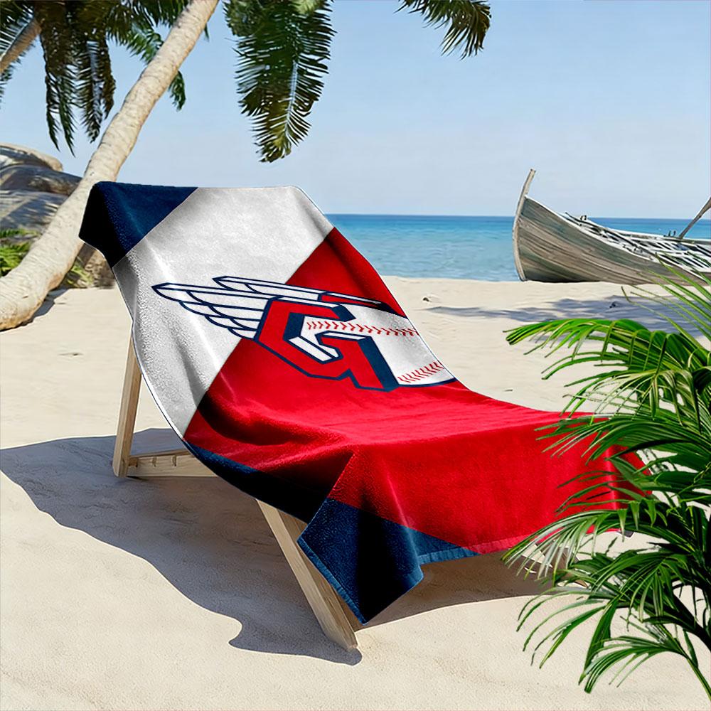 Baseball Winged "G" Logo Design Patterned beach towel quick dry perfect for travel outdoor sports jogging the beach and swimming