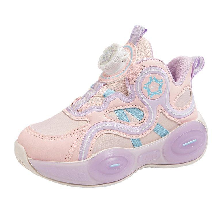 

22 students new large, medium and small children s sports shoes Velcro primary school shoes soft sole light truck through dad shoes 37 рожевий