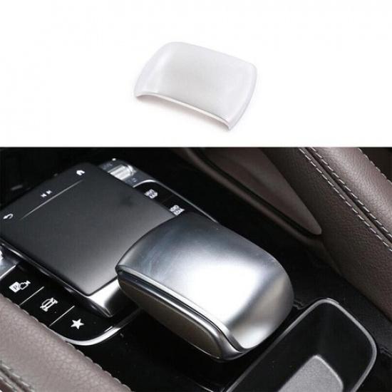 Fit For Benz GLE GLS Central Console Gear -22 Shift Knob Cover Matte Silver