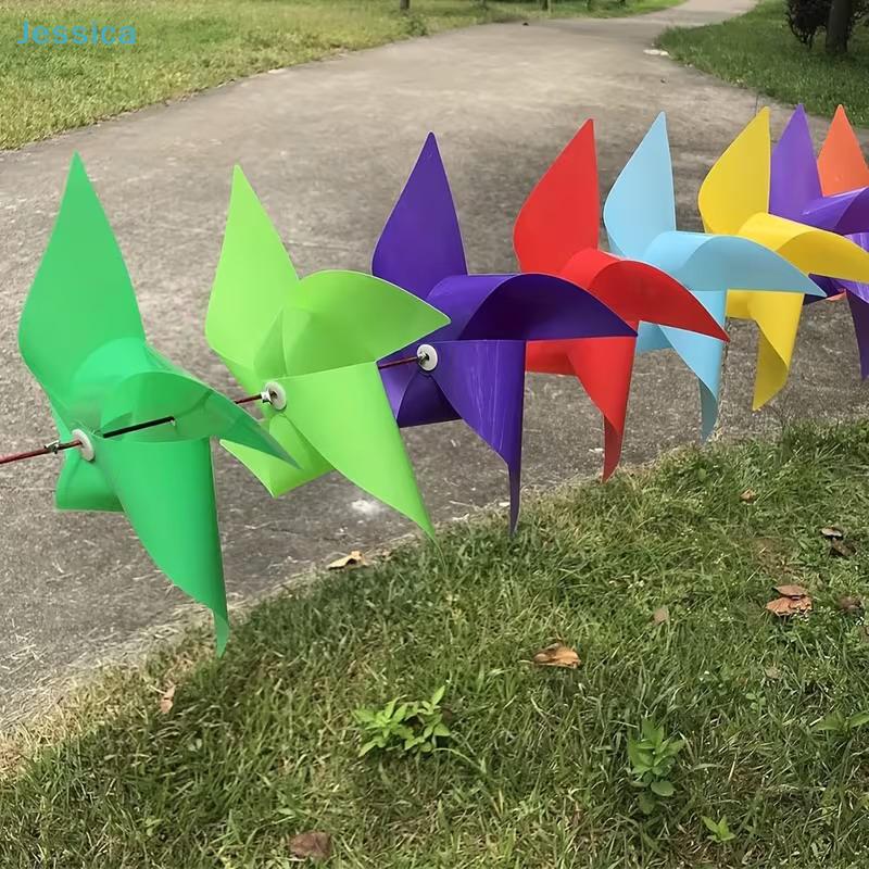 100-Pack Colorful Pinwheel Set - 172327Cm Wind Spinners With Hanging Wire For Party Garden Decor