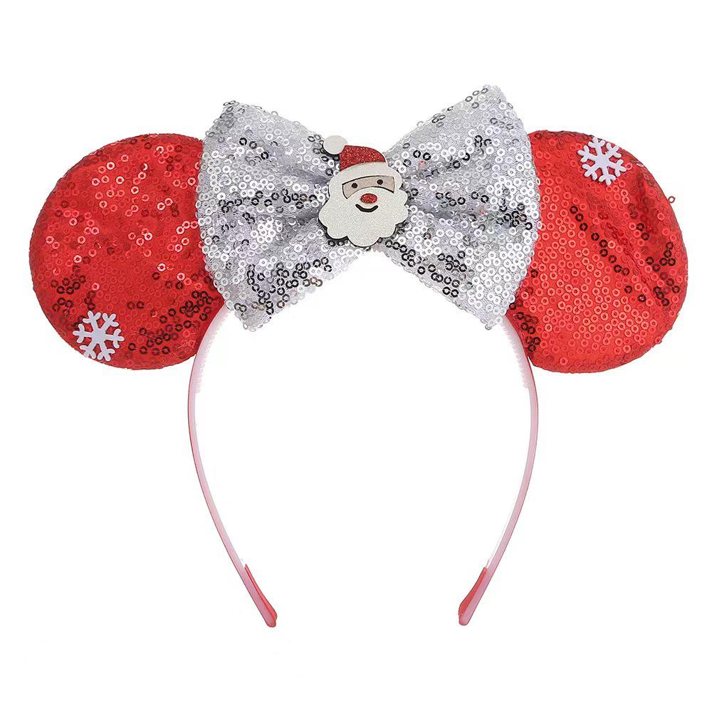 

Рождественский бант повязка на голову DIY вечеринка праздничное украшение заколка для волос