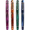 Stylo Plume Majohn M800 Stylo à Encre Résine Avec Clip Doré Pointe Fine 0.5mm Stylo Cadeau Fournitures d'Écriture Bureau École