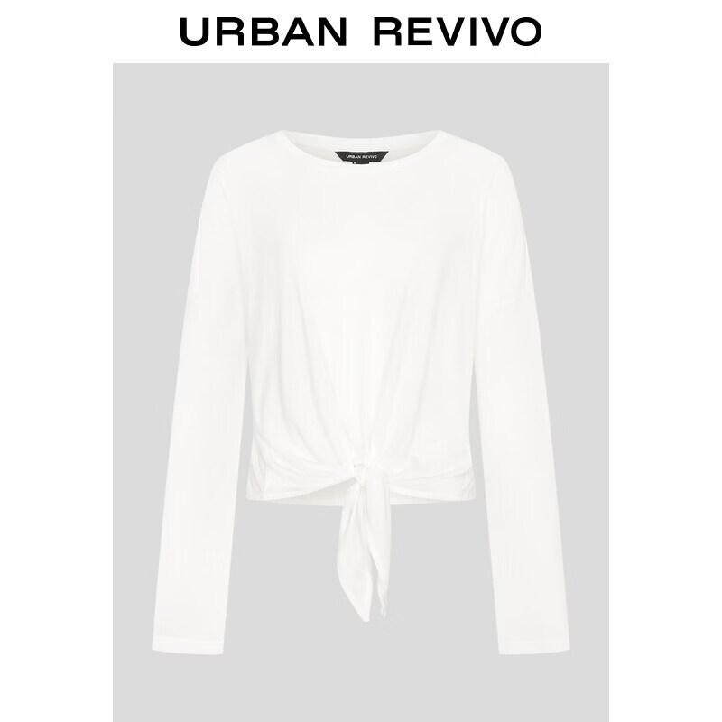 

UR2026 Women s Knot Hem Long Sleeve T-shirt S