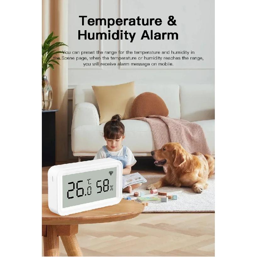Tuya WiFi Sensor Wireless Humidity Temperature Monitor Smart Home Compatible with Smart Life Google Assistant and Alexa