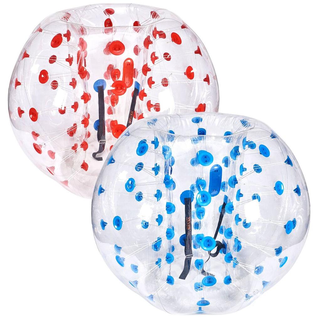Inflatable Bumper Balls 2-Pack, 5FT/1.5M Body Sumo Zorb Balls for Teen & Adult, 0.8mm Thick PVC Human Hamster Bubble Balls for Outdoor Team Gaming