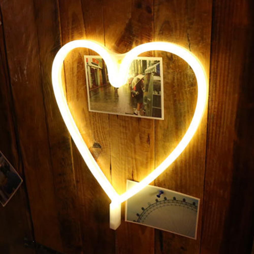 LEDNeon Light USB Battery Operated Neon Sign Decorative Lights Wall Decor for Christmas Thanksgiving Birthday Party