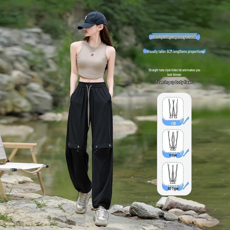 Women's Summer Windproof & Waterproof Hiking Pants - Ice Silk Casual Trekking & Camping Sportswear