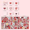 Valentine'S Day Window Decor Reusable Red Pink Heart Shaped Static Stickers Glass Art Decals Home Wall Stickers 6/12 Sheets