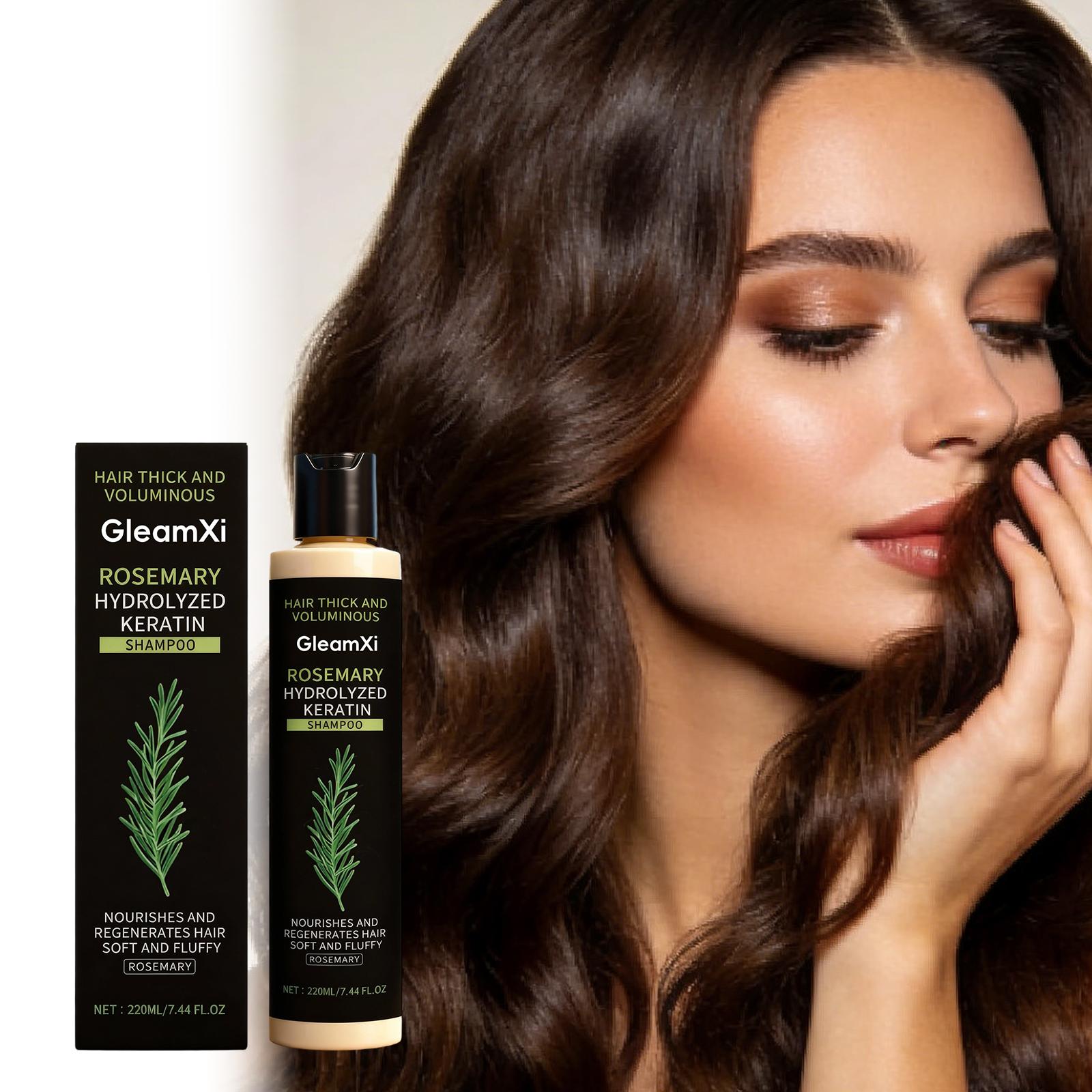 

Rosemary Keratin Hair Wash & Care Kit - Moisturizing & Smoothing, Gentle Natural Voluminous Hair for Daily Care 220ml