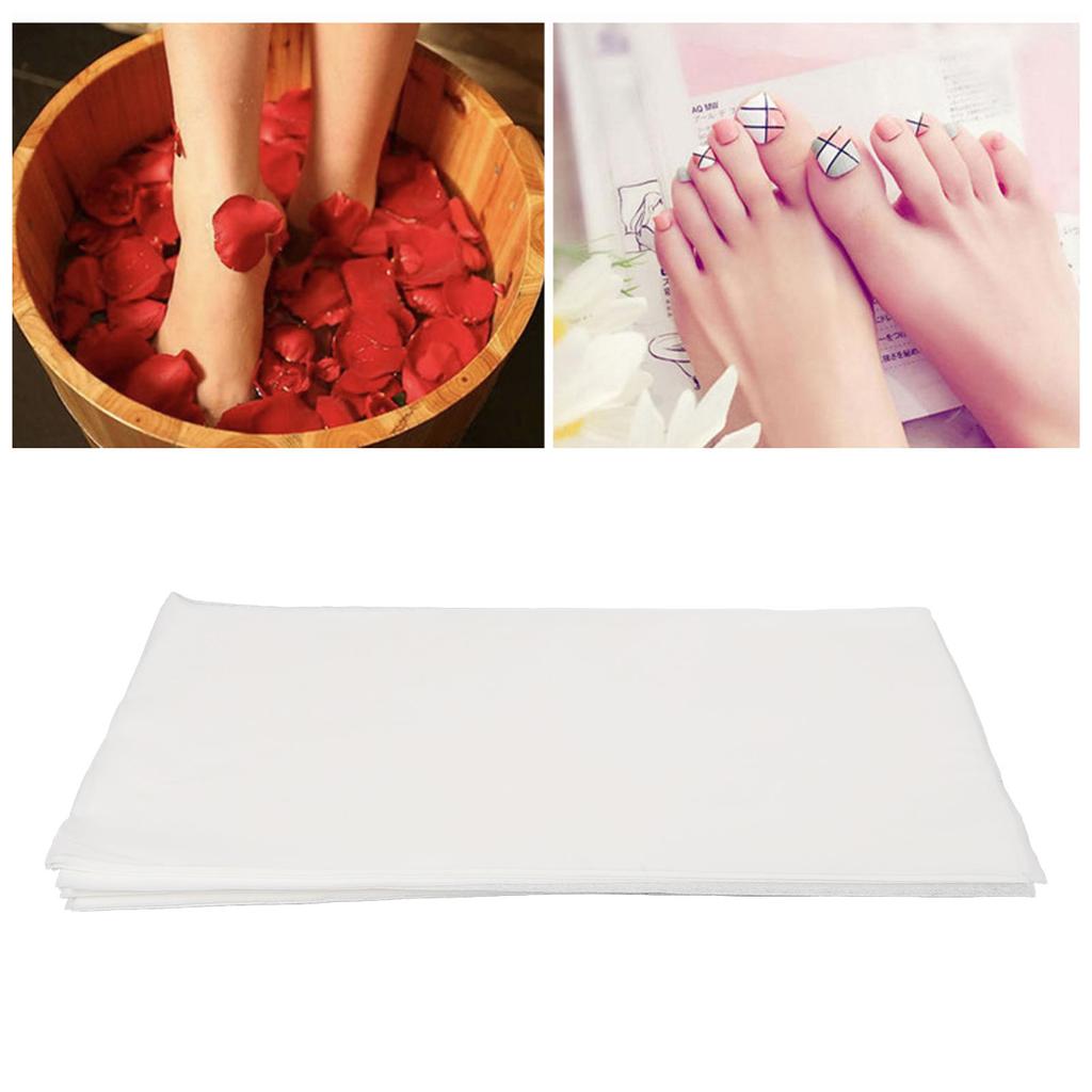 95 Pcs Disposable Towel White Non Woven Fabric Disposable Guest Towels for Beauty Salons Foot Bath Shops