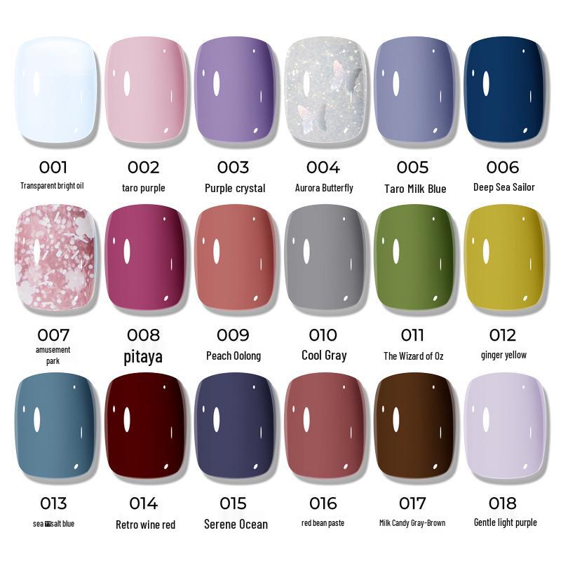 Candy Land Quick-Dry Water-Based Peelable Nail Polish - Long-Lasting Glitter Nude Care