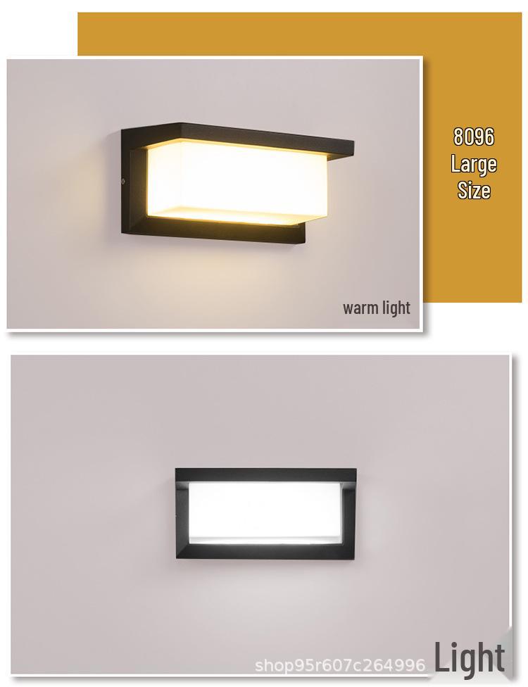 Nordic Creative Waterproof LED Outdoor Wall Lamp for Courtyard, Corridor, Hallway, Balcony
