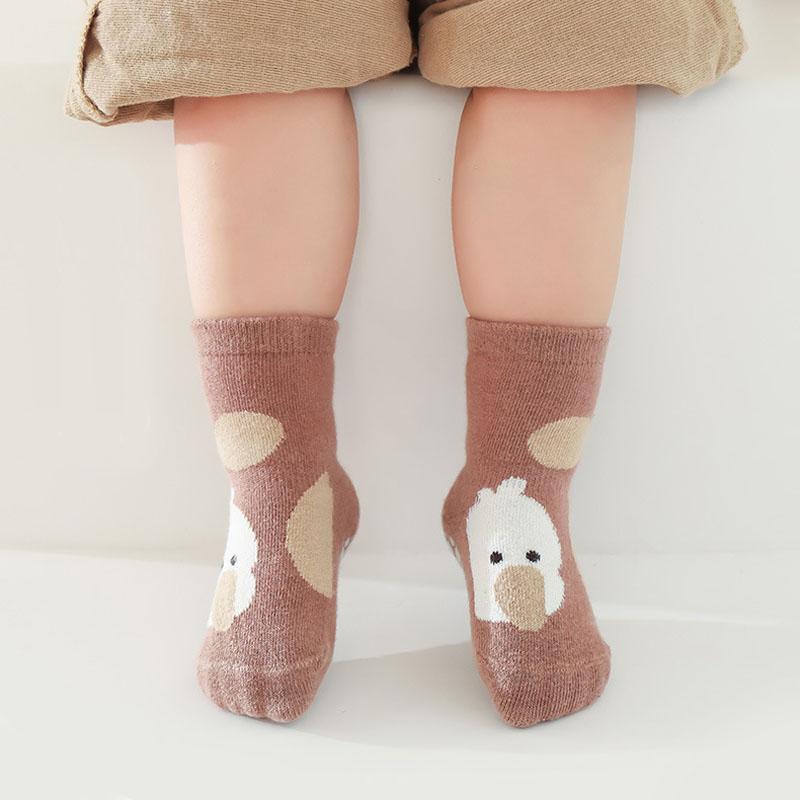 5 Pairs Kids Non-Slip Socks Cute Cartoon Patterns Comfy Breathable Floor Socks for Baby Boys And Girls Toddler Floor Sock