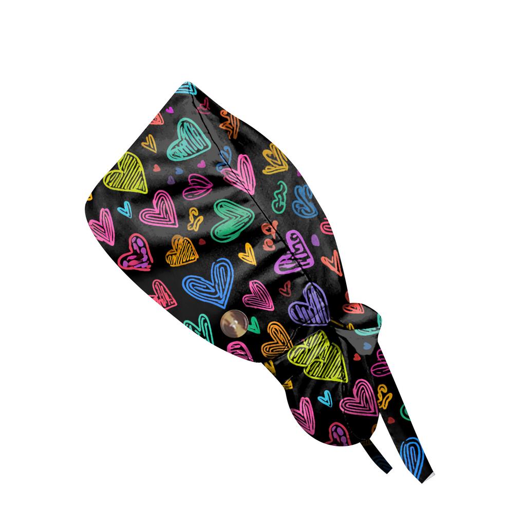 Pracovní čepice s módním potiskem, ležérní dámská čepice do culíku, čepice Wash, čepice Baotou