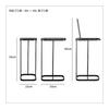 Yamazaki Jitsugyo Trash Can Sorting Garbage Bag Holder Easy to Take Out Garbage Bags Luce (Color 1: Black, Color 2: Black)