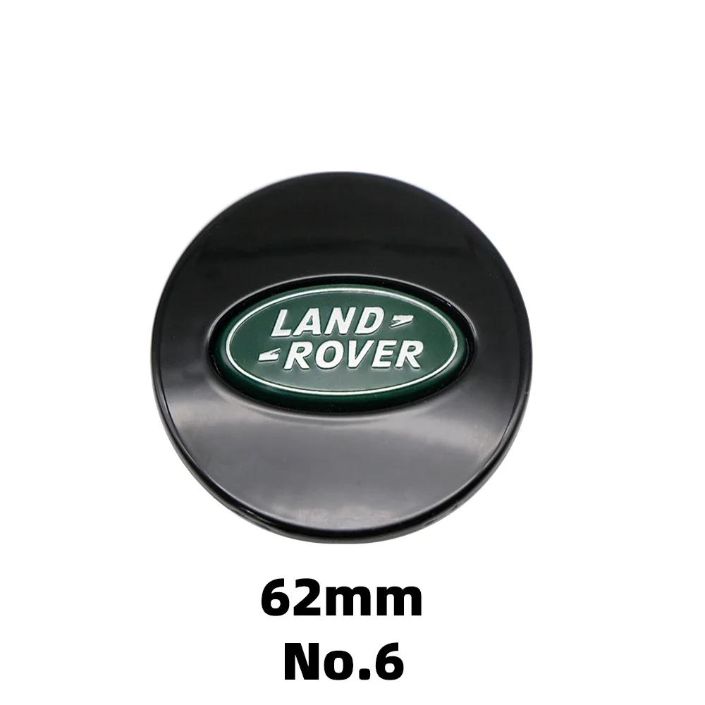 4Pcs 62mm Car Styling Car Wheel Center Hub Cap Covers Badge For Land rover SVR Discovery Velar Evoque Range Rover L322 L405 L551