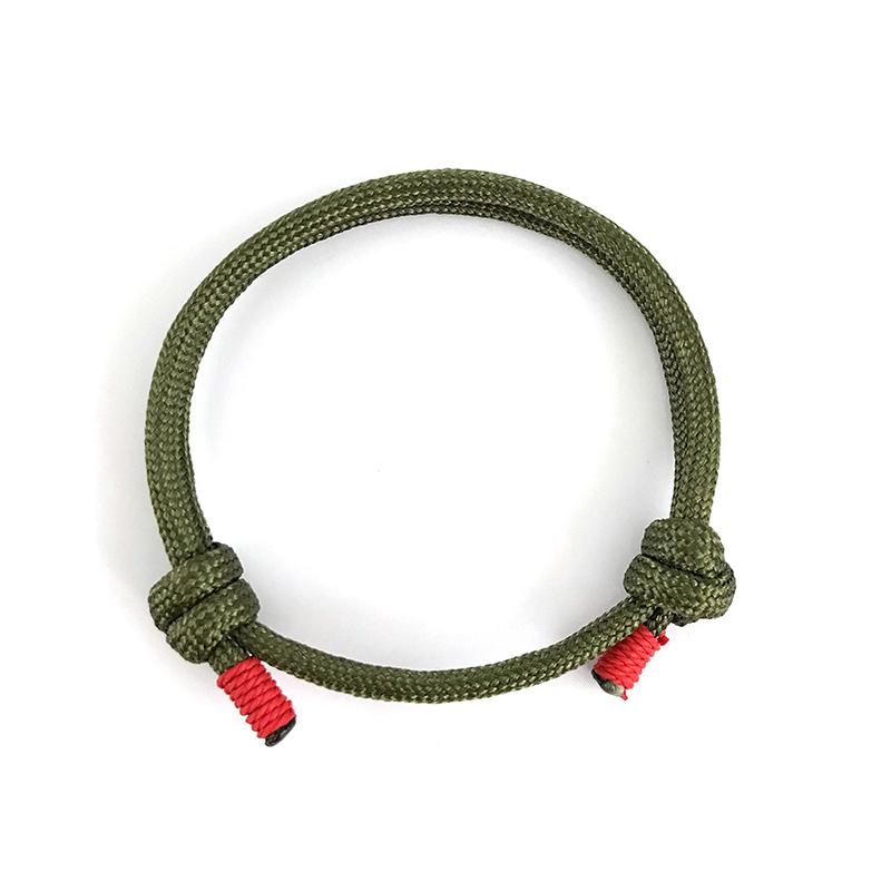 Einfacher Stil Paracord-Armband Herren Schieb- und verstellbares Armband Nautisches Armband Notfall Rettung Überleben Armband Armband