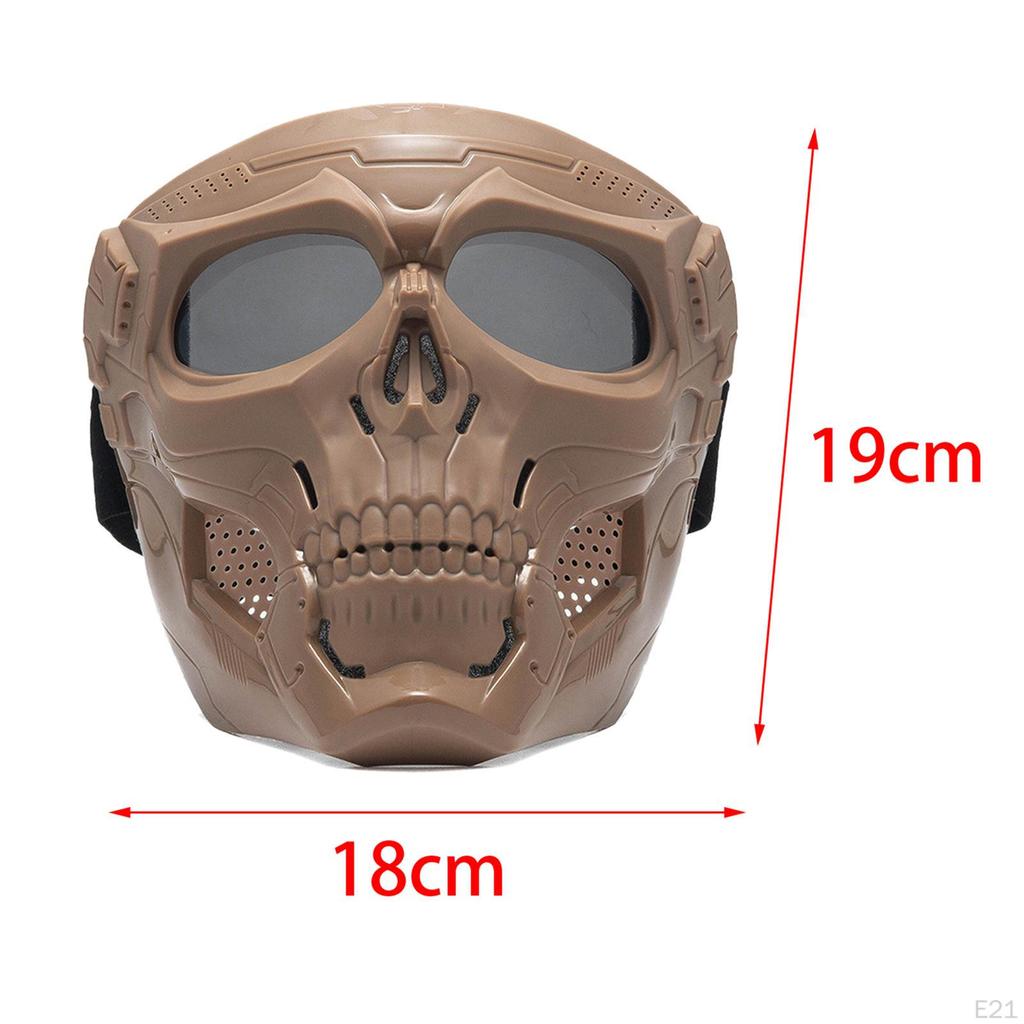 Skull Goggles Protective Full Face Mask for Riding Skiing Snowing Party