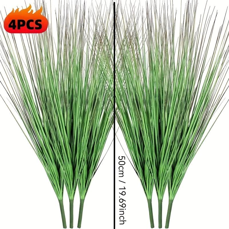 

4 шт. 19,69 Искусственные растения луговой травы - Яркий зеленый декор для дома, свадеб, отелей, садов и особых мероприятий - Сезонное украшение 50cm/19.69inch