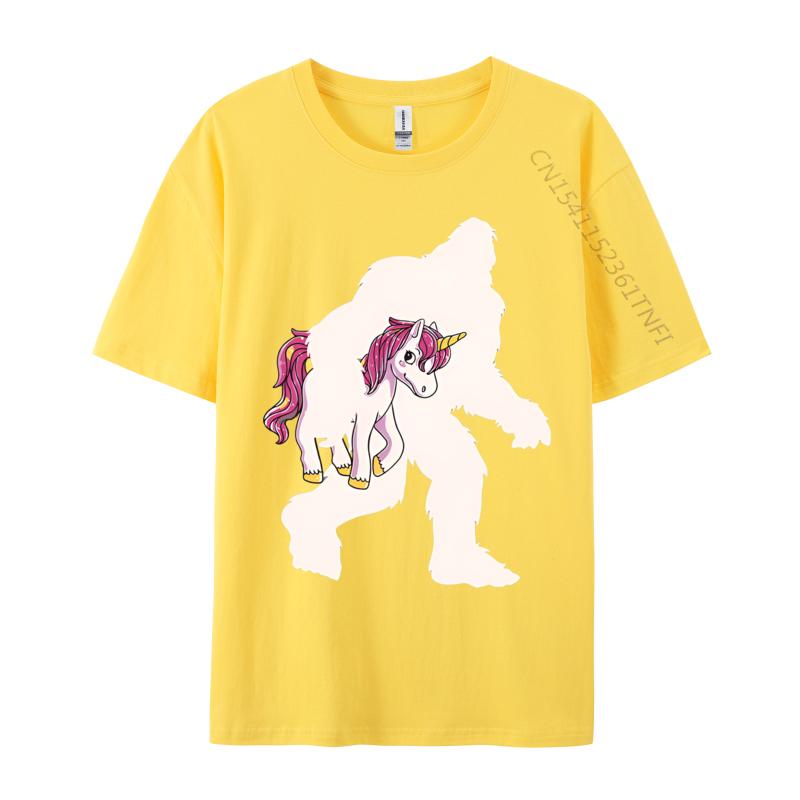 Bigfoot Unicorn Sasquatch Unicorn T-shirts Printed Regular T-shirt New Design Tee Tops Fast shipping