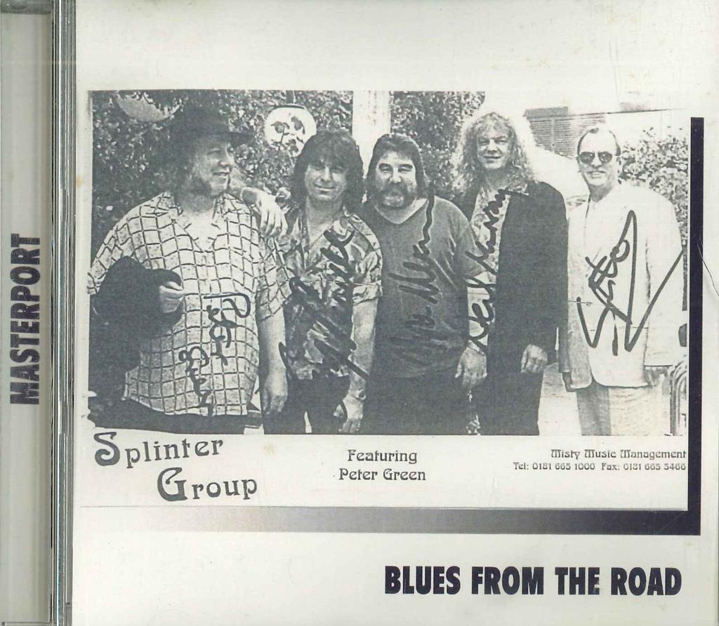 CD SPLINTER GROUP - Blues From The Road MASTERPORT067 NOT ON LABEL Non Japan Blues Used