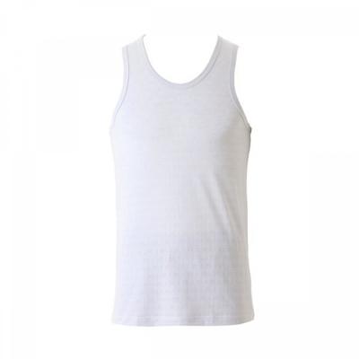 Cool Summer Cotton Bamboo Mesh Check Men Sleeveless Running Vmv4093