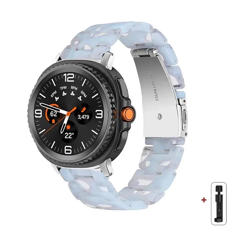 

Resin Band for Samsung Galaxy Watch 8 40 44MM/8Classic 46mmTransparent Strap Women Bracelet for galaxy Ultra 2025/7 47mm Correa for galaxy ultra2025