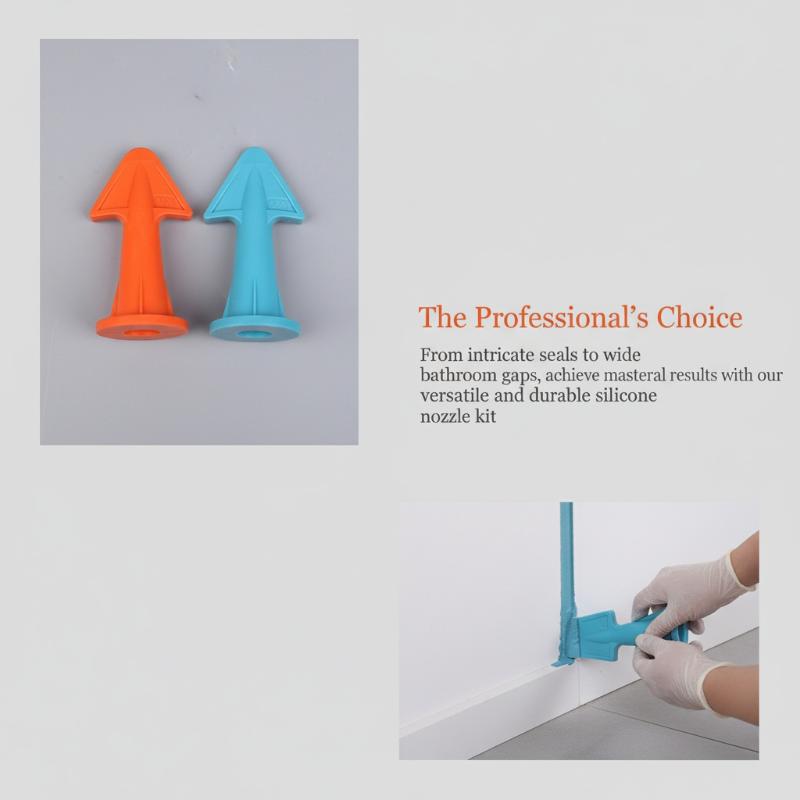 Silicone Sealant Nozzle Scraper Home Improvement Caulking Spreader Tool for Floor Joint Repair Versatile Applicator Set