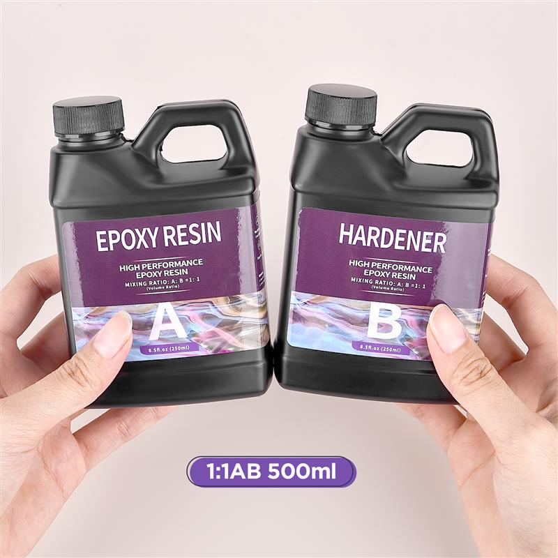Resin Epoxy 500/1000ml 1:1 AB Resin Epoxy Glue High Adhesive Hardener Crystal Glue Jewelry Making Transparent Mixed Clear DIY