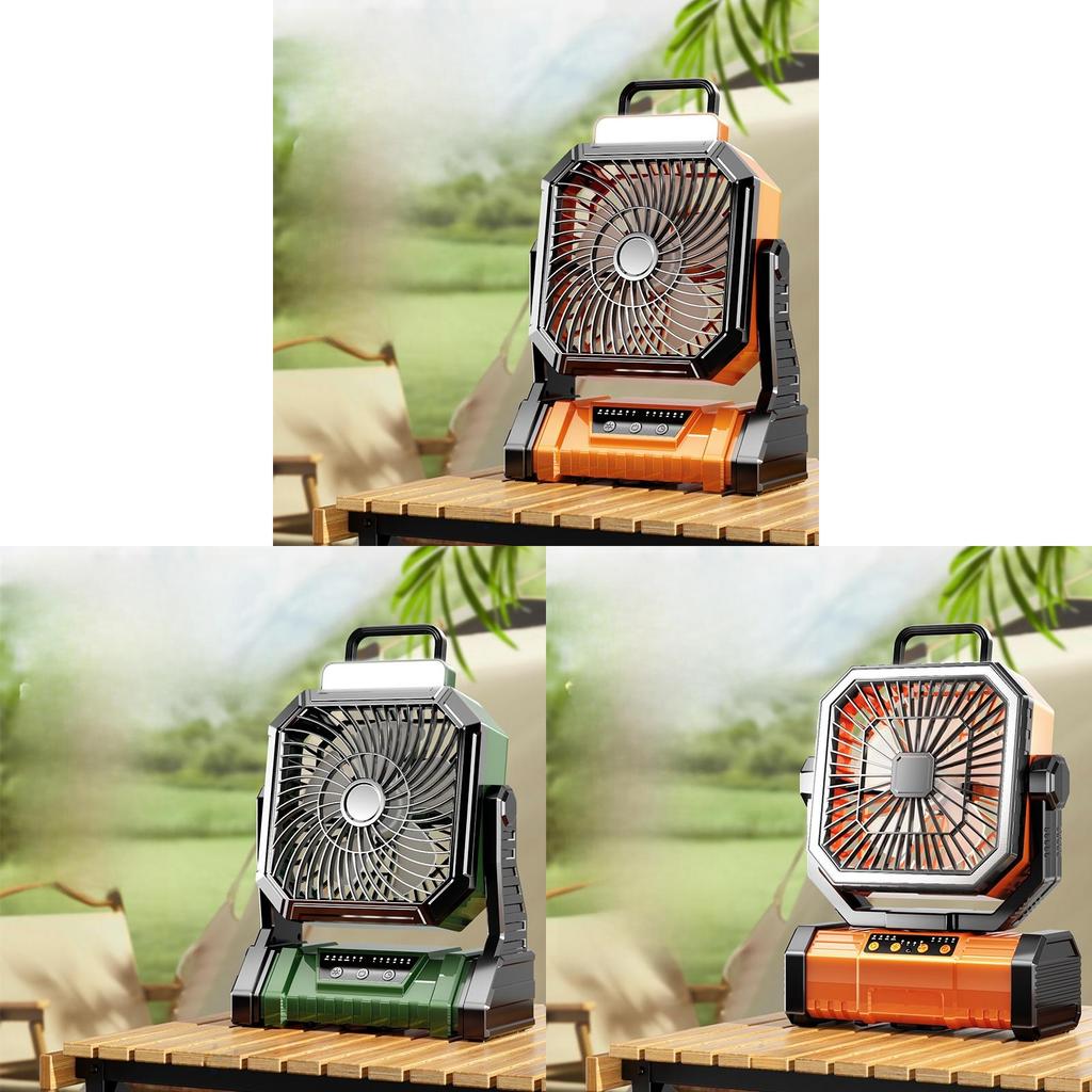 Camping Usb Fan With Led Light And Remote Control For Outdoor Adventures