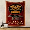 "Roman SPQR Emblem and Wolf Design" Patterned Tapestry Home Decor, Suitable for Bedroom and Living Room, Gift