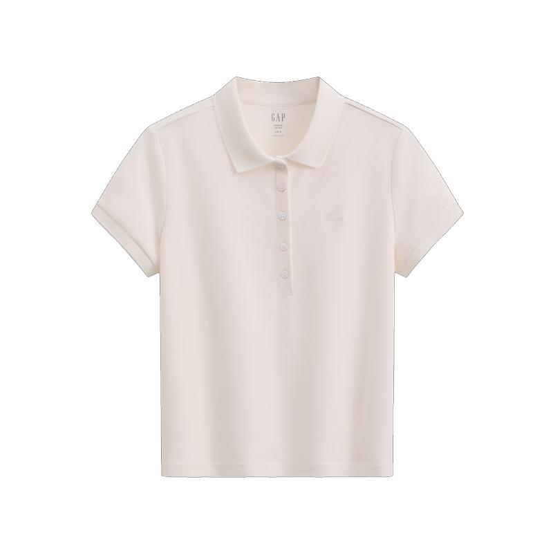 GAP Women s Logo Embroidered Moisture-Wicking Polo Shirt