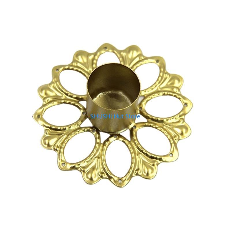 European Wrought Iron Holder Candlestick Party Background Decoration for Wedding Holiday Party Decoration D57B