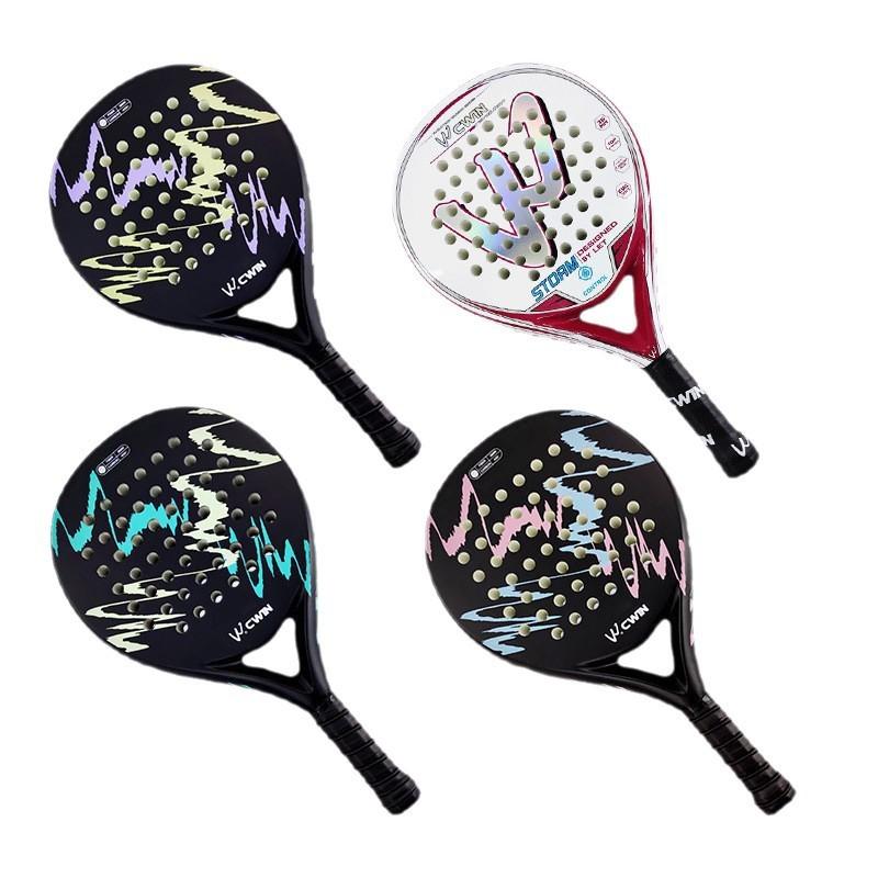 Carbonfaser Padel Schläger Anfänger Leichtgewicht Kontrolle Training Mit Glasfaser Saiten