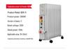 Explosion-Proof Electric Oil-Filled Radiator Heater, Carbon Steel, 9-15 Fins, 220V