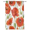 Blume Mohn Moderne Hall-Vorhänge Für Wohnzimmer Küche Jungen Mädchen Schlafzimmer Langer Vorhang Für Fenster Cortinas Heimdeko