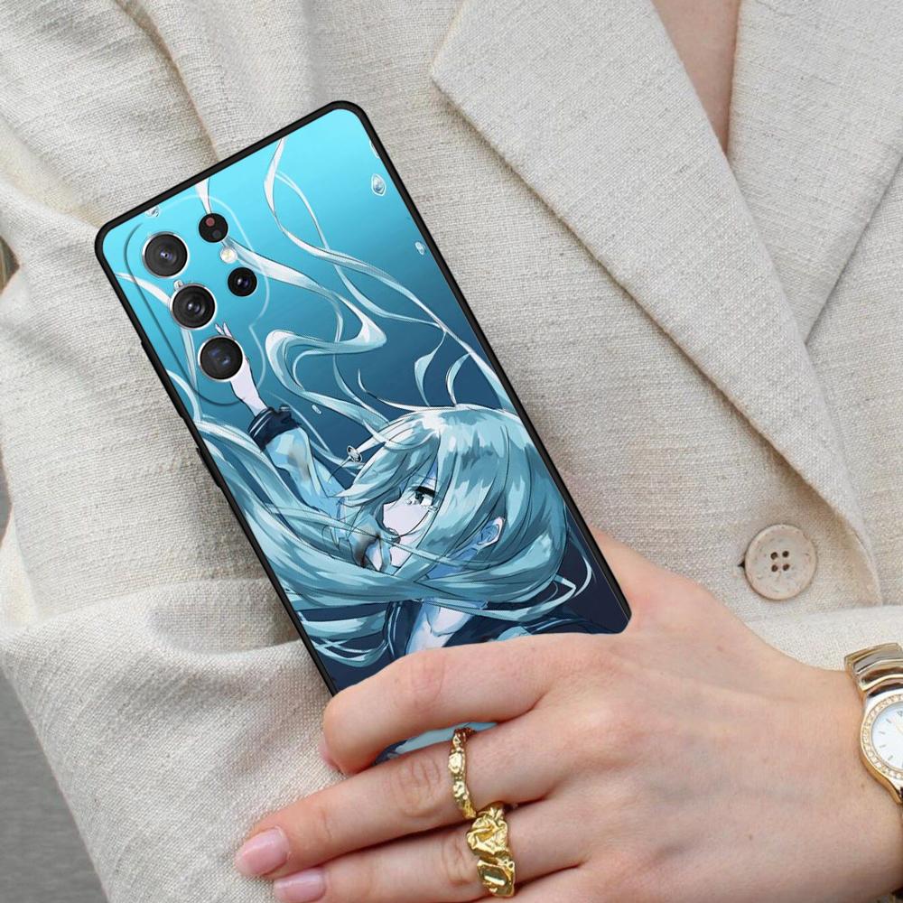 Sad Japanese Girl Cell Phone Case for Samsung Galaxy S26 Ultra S25 S24 S23 S22 S21 S20 Note10 Cover
