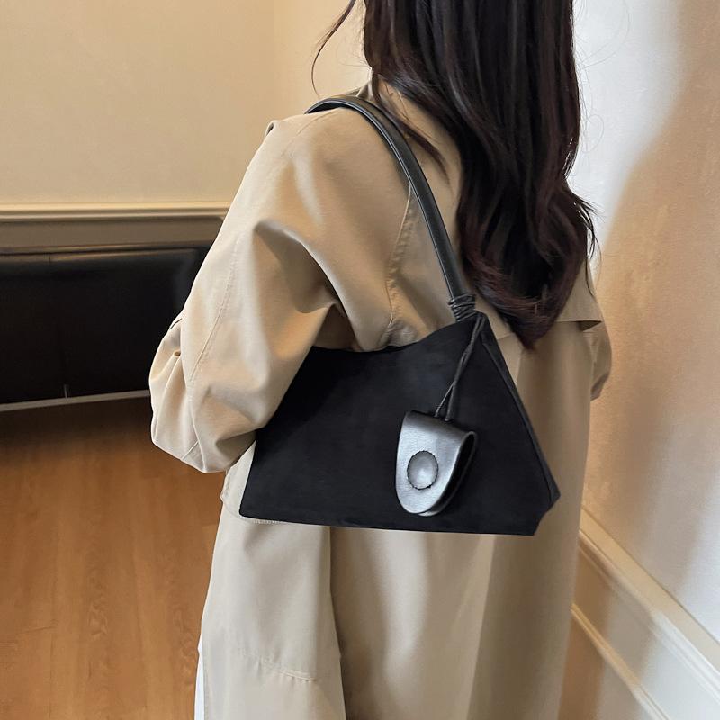 Ретро Маленькая Сумка, Универсальная Одноплечевая Сумка-подмышка, Изысканная Маленькая Сумочка для Рук чёрный