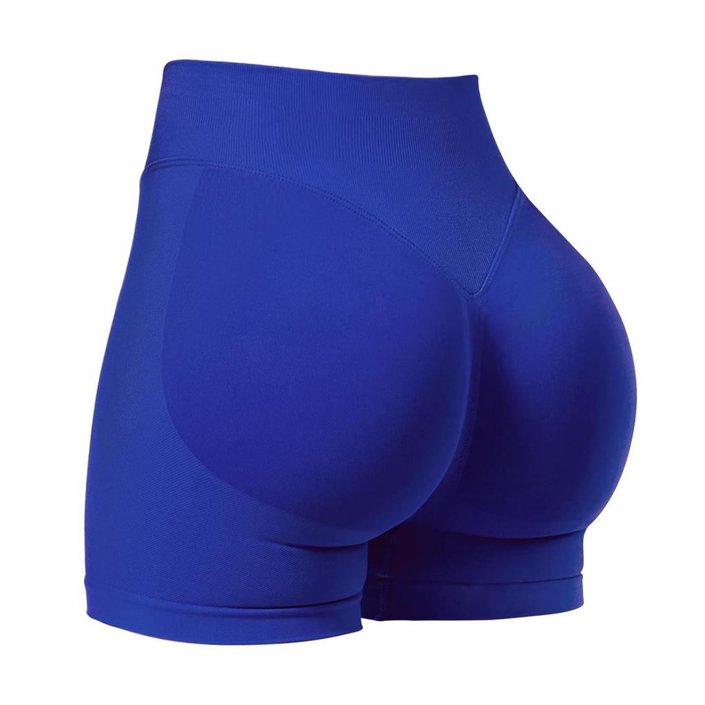 Dfyne Damen High-Waist Nahtlose Yoga-Shorts - Hüfthebend, Enganliegende Fitnessbekleidung