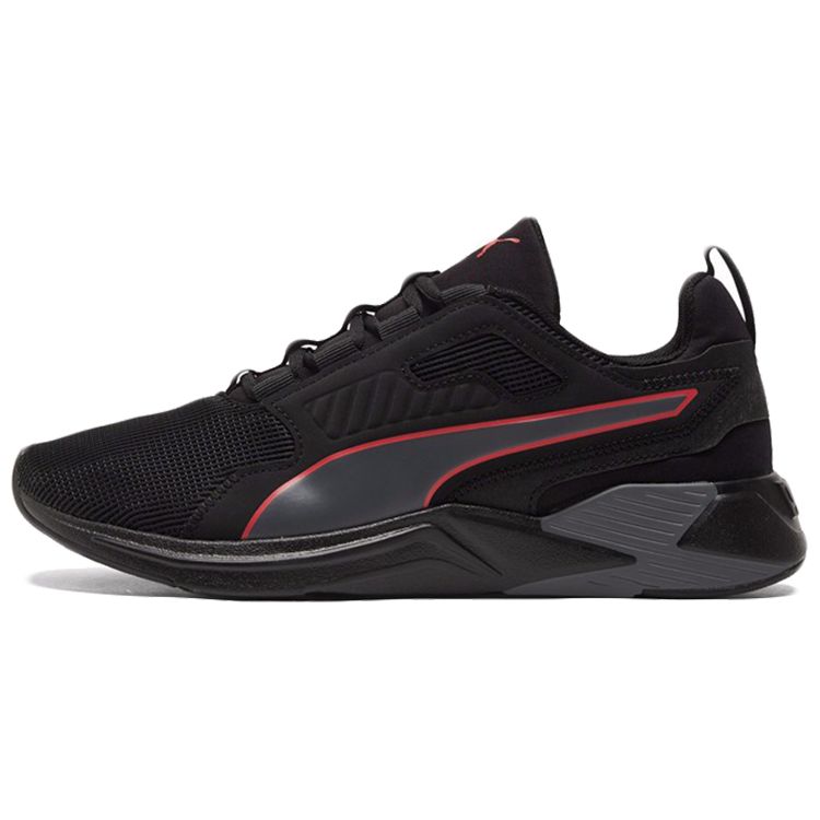 Puma Disperse Xt Synthetic Leather Fabric Mesh Comfortable Soft Low Top Lifestyle Casual Shoes Men Sneaker Black Gray Red 193728-12