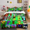 Music Games S-Sprunki Print Bedding Set 1 Duvet Cover+2 Pillowcase Multi Size Bedroom Bedding Decoration Machine Washable