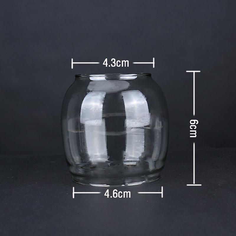 Nostalgic Retro Kerosene Lamp with Glass Lampshade and Pure Cotton Wick - Outdoor Use