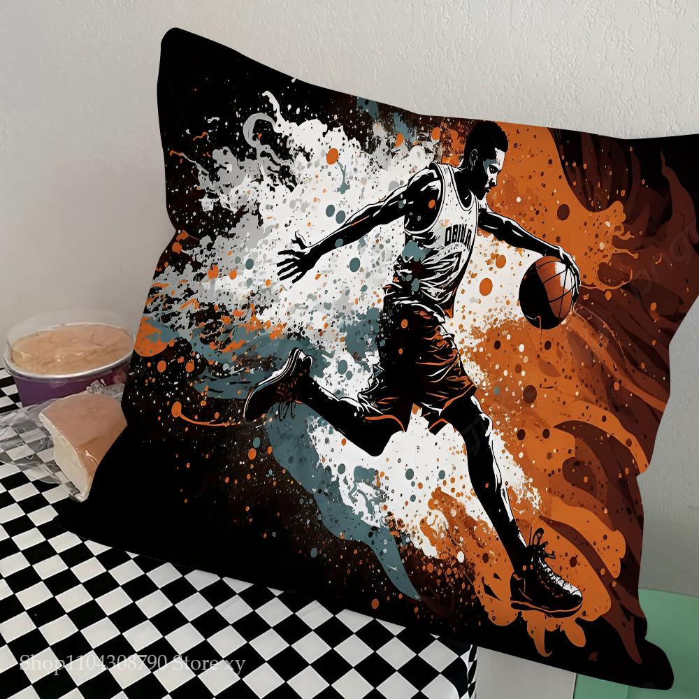 1pc Basketball Star Pillow Bedroom Sofa Leisure Comfort Cushion Car Living Room Home Decoration