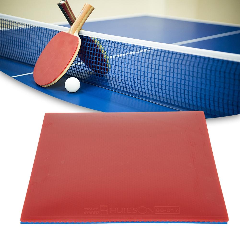 Rubber Table Tennis Sponge Cover 42-45 Hardness Black/Red