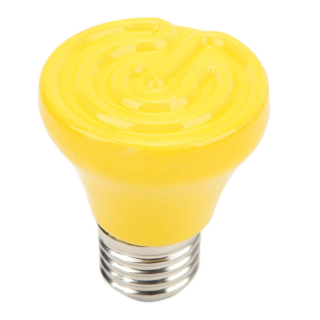 Ceramic Reptile Heat Lamp Bulb Mini Infrared Heat Ceramic Amphibian Heating Lamp for Lizards