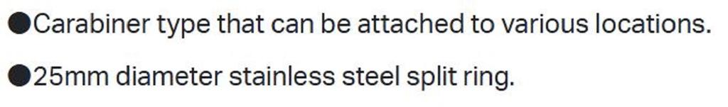 Gamakatsu LE136 Carabiner Reel Sliding Lock 70cm Army Green (3933)